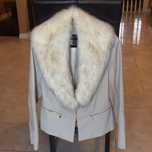 Frank Lyman Design leather coat